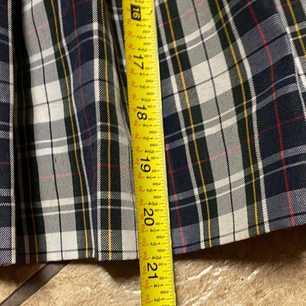 Vintage Elegant Black and White Plaid A-Line Skirt Academia Uniform Cosplay Fall